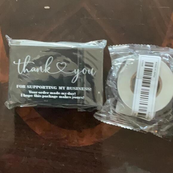 550 Thank you business cards and stickers - Picture 4 of 4